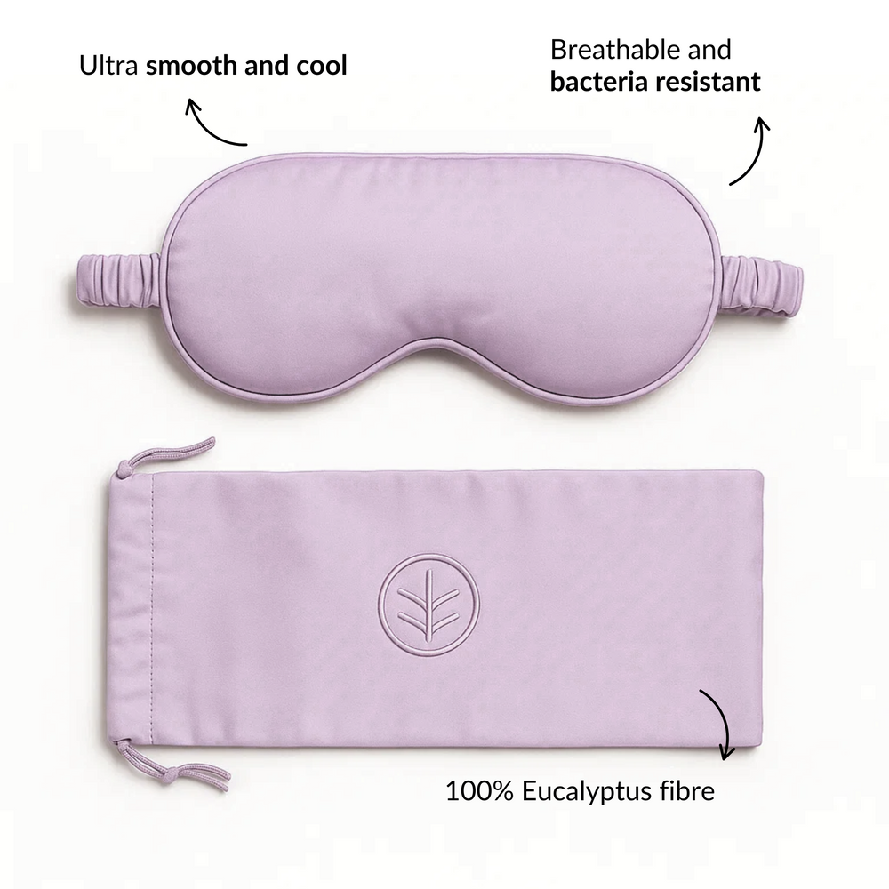 Essential Silk Sleep Eye Mask in Blush (Eucalyptus Silk)